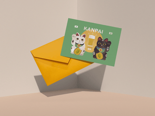 Cartão presente Kanpai (Um brinde)