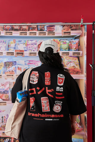 Camiseta Oversized Irashaimasse (preta)