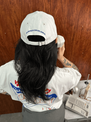 Boné Dad Hat YU-PACK Off White